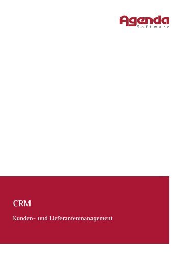 AGENDA CRM - Produktbeschreibung | AGENDA Software