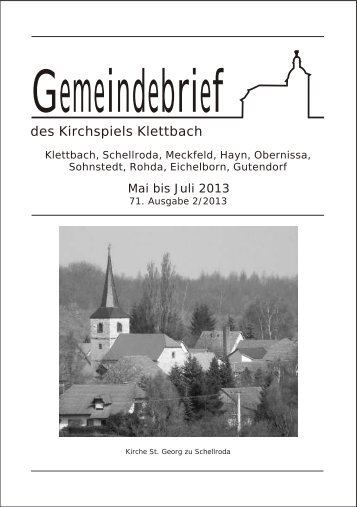 Gemeindebrief - Klettbach