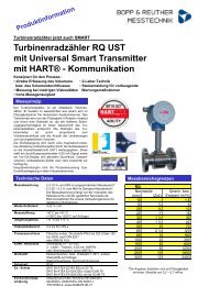 P-DE-02412-00 Turbinenradzähler RQ UST mit Universal Smart ...