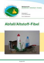 Abfall/Altstoff-Fibel - Ulrichskirchen-Schleinbach