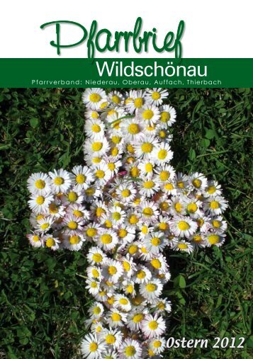 Pfarrbrief Ostern 2012 - Pfarrverband Wildschönau