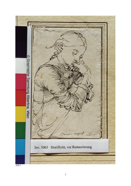 Restaurierung von Dürers Zeichnung - Albertina