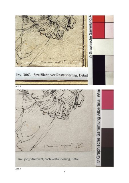 Restaurierung von Dürers Zeichnung - Albertina