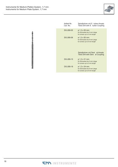 Maxillo-Facial - CM Instrumente