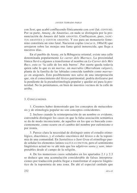 9. Léxico patrimonial y metacedeusis en los nombres de lugar, por