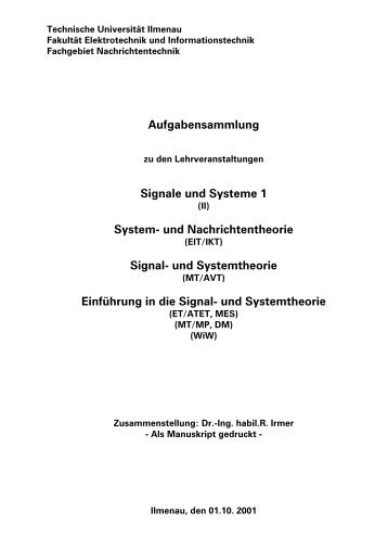 Signal- und Systemtheorie