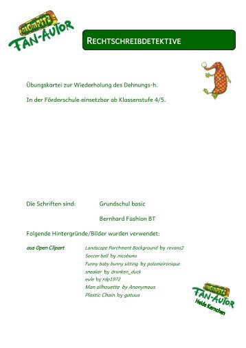 RECHTSCHREIBDETEKTIVE - Mompitz