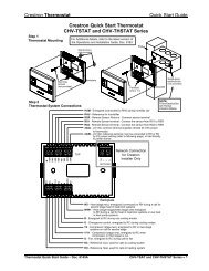 Crestron CHV-TSTAT and CHV-THSTAT Thermostat Quick Start Guide