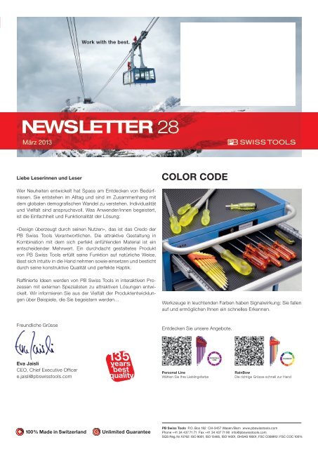 NEWSLETTER 28 - PB Swiss Tools