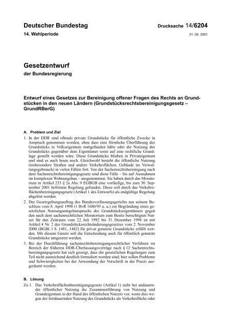 Drucksache 14 6204 Schmidt Raentsch Eu