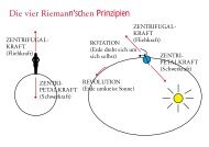 Die vier Riemann'schen Prinzipien - Eberhard Gottsmann