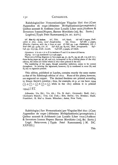 The construction of the wonderful canon of logarithms