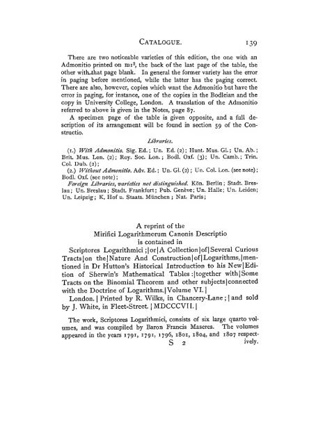 The construction of the wonderful canon of logarithms