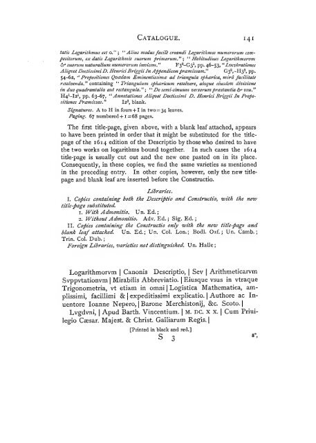 The construction of the wonderful canon of logarithms