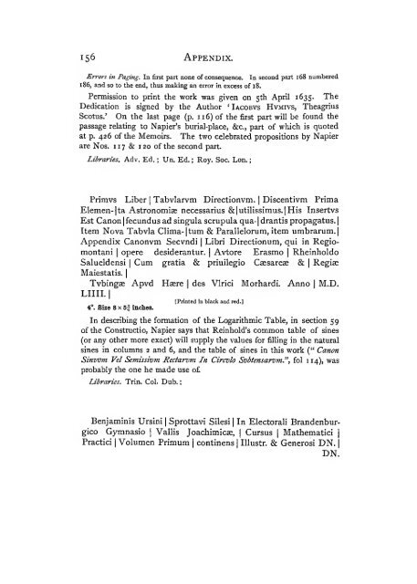 The construction of the wonderful canon of logarithms