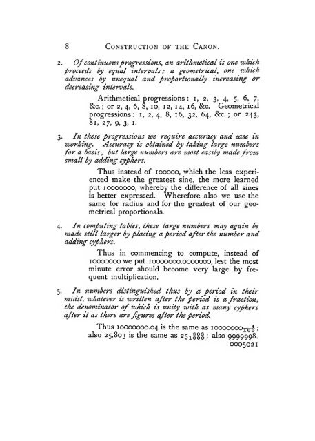 The construction of the wonderful canon of logarithms