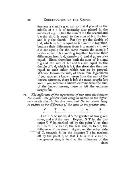 The construction of the wonderful canon of logarithms