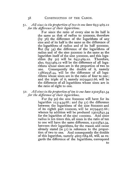 The construction of the wonderful canon of logarithms