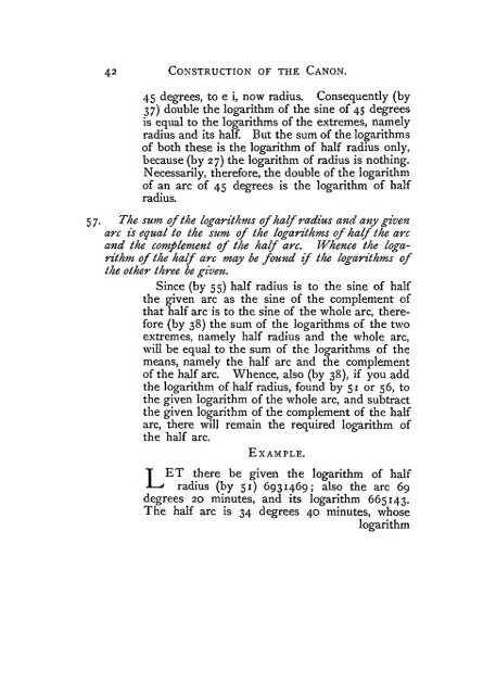 The construction of the wonderful canon of logarithms