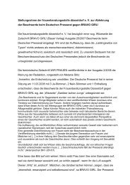 Stellungnahme der frauenberatungsstelle düsseldorf e. V. zur ...