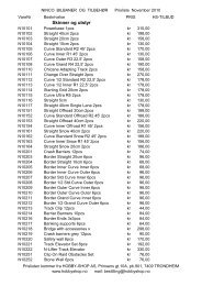 Prisliste Ninco 2010 - Hobby Shop AS