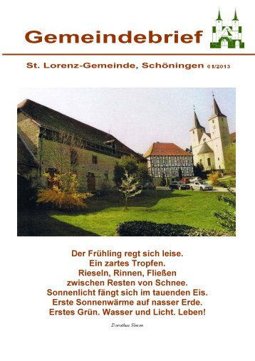 Download Gemeindebrief - Ev.- luth. Kirchengemeinde St. Lorenz