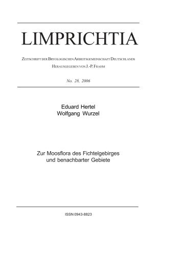 LIMPRICHTIA - Jan-Peter Frahm