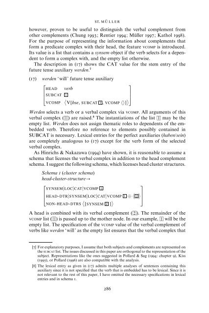 Solving the bracketing paradox - German Grammar Group FU Berlin