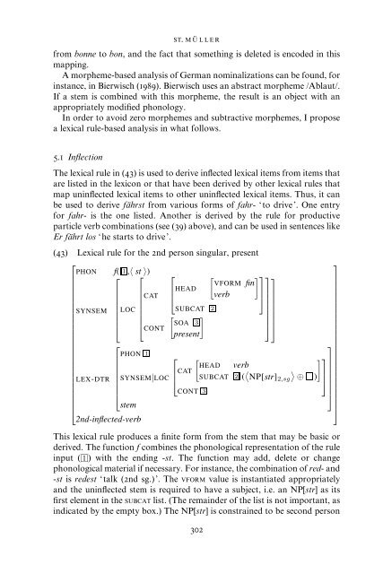 Solving the bracketing paradox - German Grammar Group FU Berlin