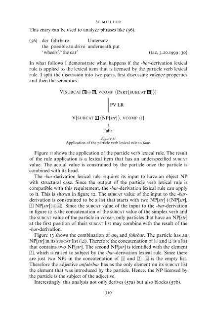 Solving the bracketing paradox - German Grammar Group FU Berlin