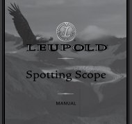 Spotting Scope Manual - Leupold