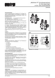 „Multiblock TF“ Anschlussarmaturen für ... - Oventrop