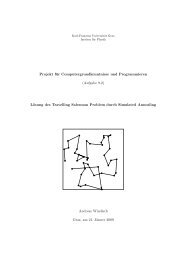 Lösung des Travelling Salesman Problem durch Simulated Ann