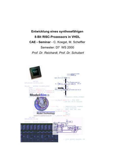 Entwicklung eines 8 Bit RISC Prozessors mit VHDL