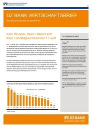 DZ BANK WIRTSCHAFTSBRIEF