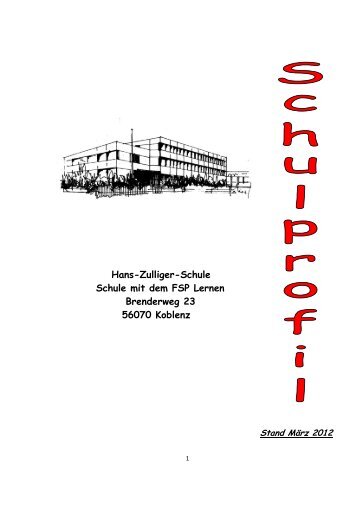 Qualitätsprogramm der HZS - Hans-Zulliger-Schule - Stadt Koblenz