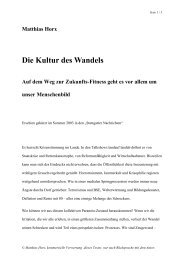 Die Kultur des Wandels - Matthias Horx