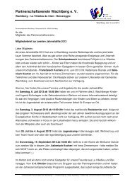 Mitgliederbrief 2-2013 - Gemeinde Wachtberg