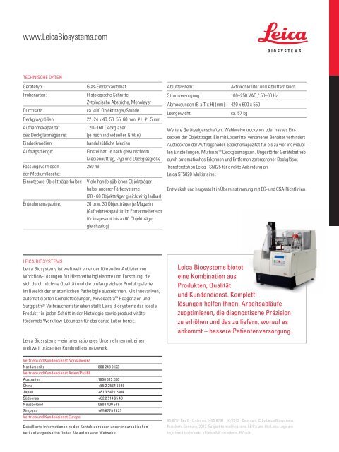 Leica CV5030 - Leica Biosystems