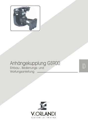 ORL DI Anhängekupplung GS900 - V Orlandi S.p.A.