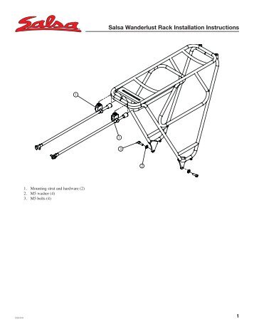 Salsa Wanderlust Rack Installation Instructions - Salsa Cycles