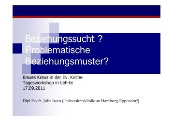 Beziehungsstörungen - Blaues Kreuz