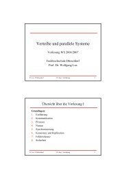 Verteilte und parallele Systeme - Fachhochschule Düsseldorf