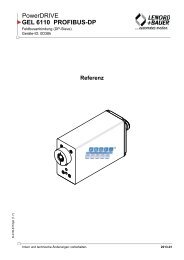 PowerDRIVE GEL 6110 PROFIBUS-DP - Lenord+Bauer