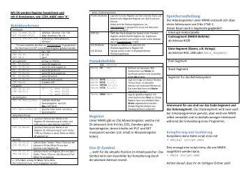 MMIX-Handout - auf Matthias-Draeger.info