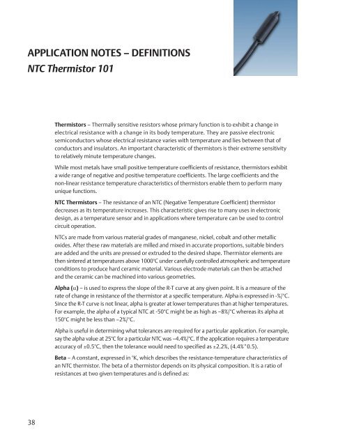 Temperature Sensor Applications