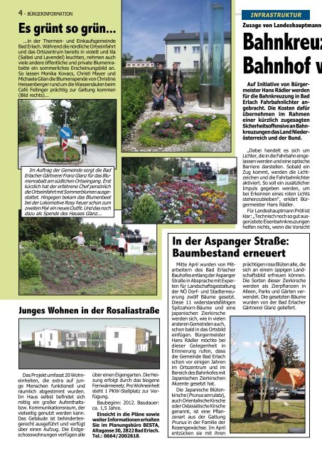 Gemeindezeitung (7,70 MB) - .PDF - Marktgemeinde Bad Erlach