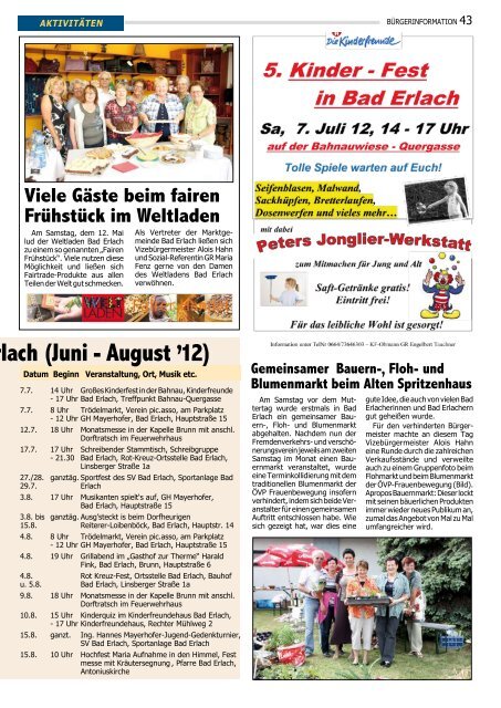 Gemeindezeitung (7,70 MB) - .PDF - Marktgemeinde Bad Erlach