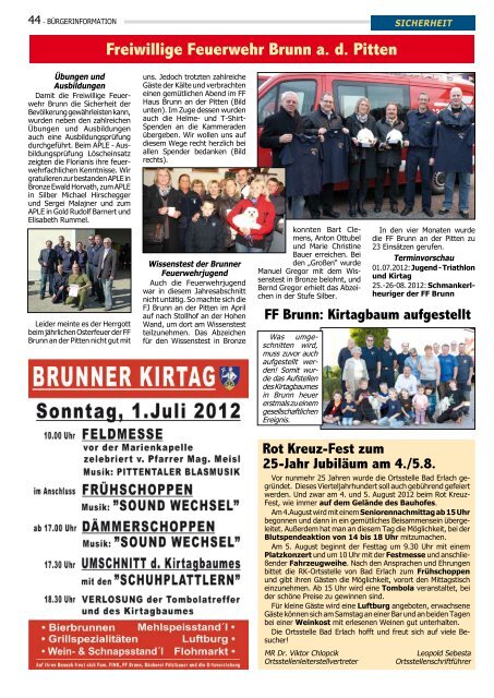 Gemeindezeitung (7,70 MB) - .PDF - Marktgemeinde Bad Erlach