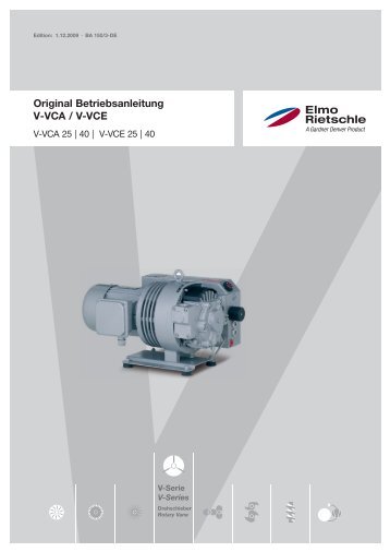 Original Betriebsanleitung V-VCA / V-VCE - Elmo Rietschle